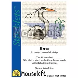 Mouseloft Heron Cross Stitch Kit