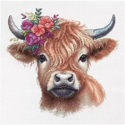 Dimensions Highland Cow Cross Stitch Kit