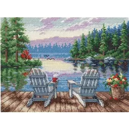 Dimensions Lakeside Morning Cross Stitch Kit