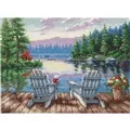 Image of Dimensions Lakeside Morning Cross Stitch Kit