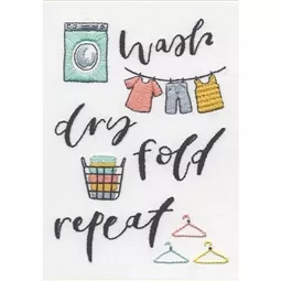 Dimensions Wash Dry Fold Embroidery Kit
