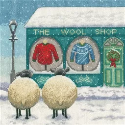 Bothy Threads The Wool Shop Christmas Cross Stitch Kit