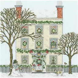Bothy Threads Christmas Townhouse Cross Stitch Kit