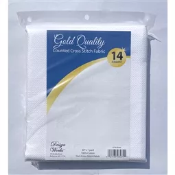 Design Works Crafts Design Works 14 count White Aida 60 x 36 Inches Premium Fabric
