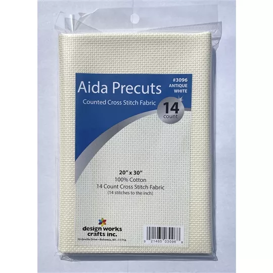 Design Works Crafts Design Works 14 count Antique White Aida 20 x 30 Inches Fabric