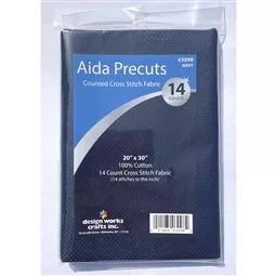 Design Works Crafts Design Works 14 count Navy Aida 20 x 30 Inches Fabric