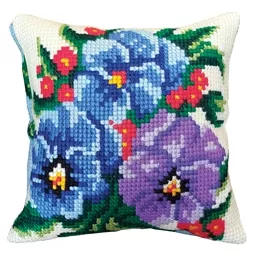 Gobelin-L Pansies Cushion Cross Stitch Kit