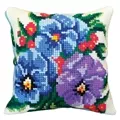 Image of Gobelin-L Pansies Cushion Cross Stitch Kit