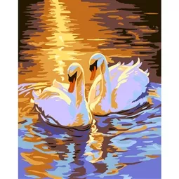 Gobelin-L Sunset Swans Tapestry Canvases