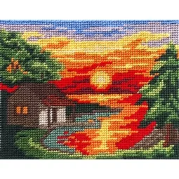Gobelin-L Sunset Cabin Tapestry Kits