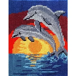Gobelin-L Sunset Dolphins Tapestry Kits