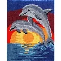 Image of Gobelin-L Sunset Dolphins Tapestry Kits