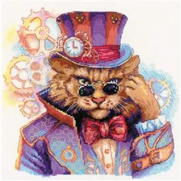 RIOLIS Steampunk Cat Cross Stitch Kit