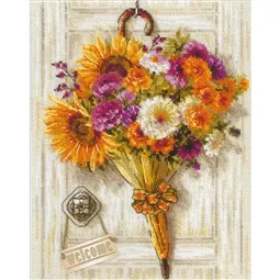 RIOLIS Autumn Umbrella Cross Stitch Kit
