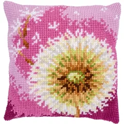 Vervaco Fluff Flower Cushion Cross Stitch Kit