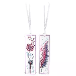 Vervaco Feather and Fluff Flower Bookmarks Cross Stitch Kit