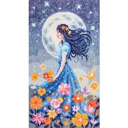 Vervaco Girl with the Moon Cross Stitch Kit