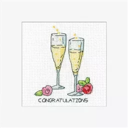 Heritage Congratulations Card Wedding Sampler Cross Stitch Kit
