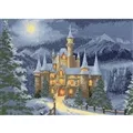Image of Heritage Fairytale Castle - Aida Christmas Cross Stitch Kit