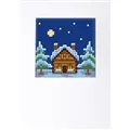 Image of Orchidea Winter House Card Christmas Cross Stitch Kit