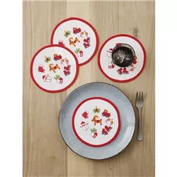 Permin Deer and Motifs Coasters Christmas Cross Stitch Kit