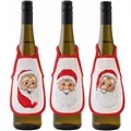 Image of Permin Santa Claus Wine Aprons Christmas Cross Stitch Kit