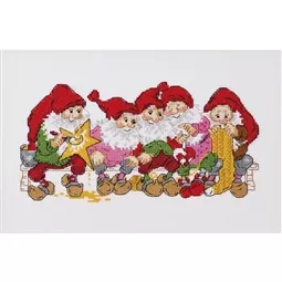 Permin Crafting Elves Christmas Cross Stitch Kit