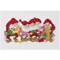 Image of Permin Crafting Elves Christmas Cross Stitch Kit