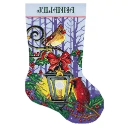 Design Works Crafts Lantern Stocking Christmas Cross Stitch Kit