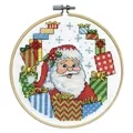 Image of Design Works Crafts Santa with Presents Christmas Cross Stitch Kit