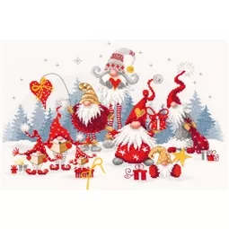 Vervaco Christmas Meeting Cross Stitch Kit