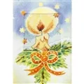 Image of Orchidea Candle Card Christmas Cross Stitch Kit