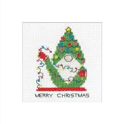 Heritage Gonk Christmas Lights Card Cross Stitch Kit
