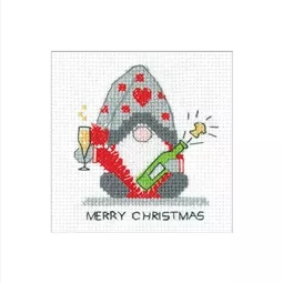 Heritage Gonk Christmas Fizz Card Cross Stitch Kit