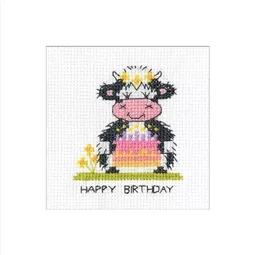 Heritage Milkshake Birthday Cake Cross Stitch Kit
