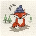 Mouseloft Winter Fox Card Christmas Cross Stitch Kit