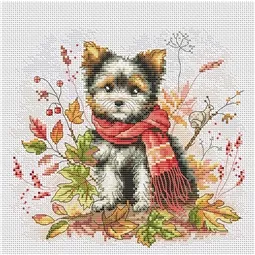 VDV Yorkie Cross Stitch Kit