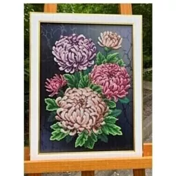 VDV Chrysanthemums Embroidery Kit
