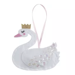 Trimits Swan with Crown Ornament Christmas Craft Kit
