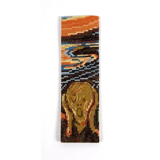 DMC The Scream Bookmark - E.Munch Cross Stitch Kit