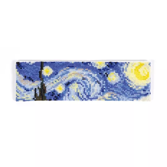 DMC Starry Night Bookmark - Van Gogh Cross Stitch Kit