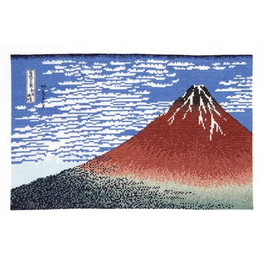 DMC The Red Fuji - Hokusai Cross Stitch Kit