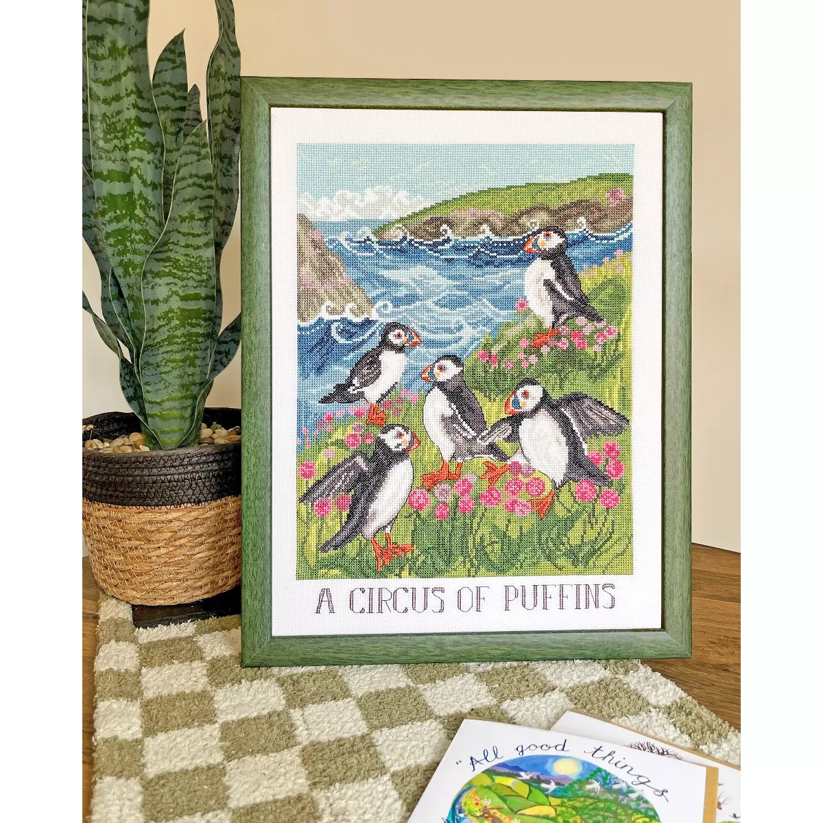Bothy Threads A Circus Of Puffins Cross Stitch Kit — image 2