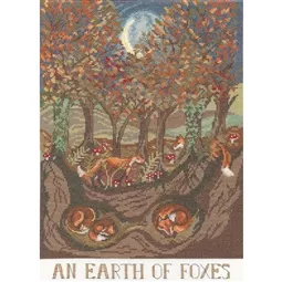 Bothy Threads An Earth of Foxes Cross Stitch Kit