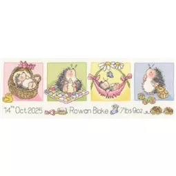 Bothy Threads Little Hoglet Birth Sampler Cross Stitch Kit