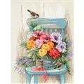 Image of RIOLIS Garden Flowers Cross Stitch Kit