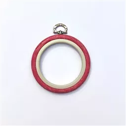 Nurge Flexi Hoop Round 9.5cm - Red Embroidery Hoop Accessory