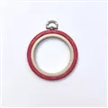 Image of Nurge Round Flexi Embroidery Hoop - 9.5cm - Red