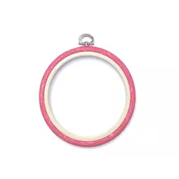 Nurge Flexi Hoop Round 13.5cm - Pink Embroidery Hoop Accessory