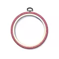 Image of Nurge Round Flexi Embroidery Hoop - 13.5cm - Red